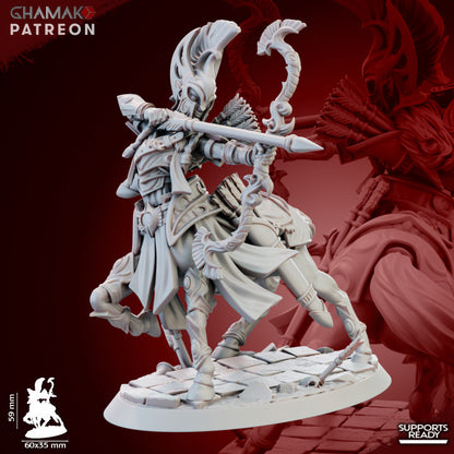 Skyrunner Cavalry (5 Units), resin miniature, 28mm heroic scale unpainted resin, view 6