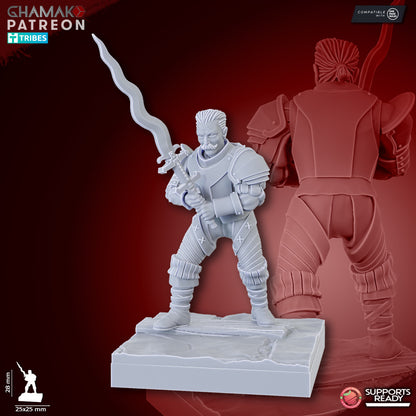 Doppelsoldner (10 Units), resin miniature, 28mm heroic scale unpainted resin