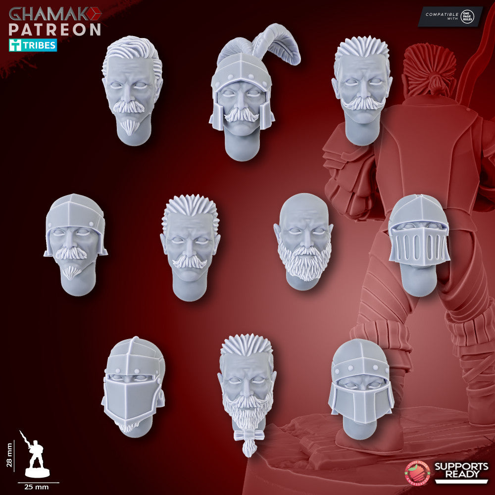 Doppelsoldner (10 Units), resin miniature, 28mm heroic scale unpainted resin, view 4