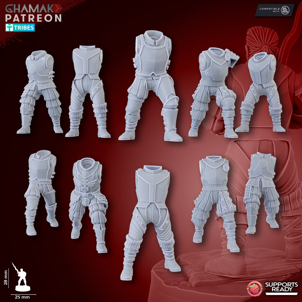 Doppelsoldner (10 Units), resin miniature, 28mm heroic scale unpainted resin, view 7