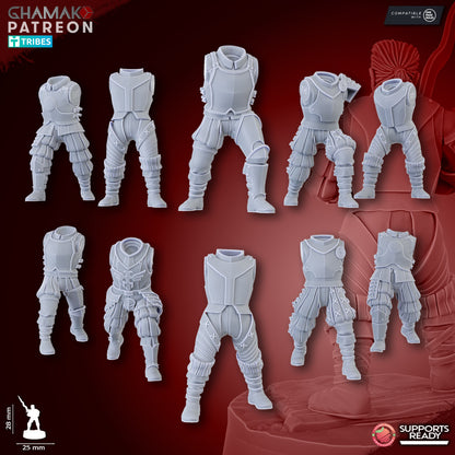 Doppelsoldner (10 Units), resin miniature, 28mm heroic scale unpainted resin, view 7