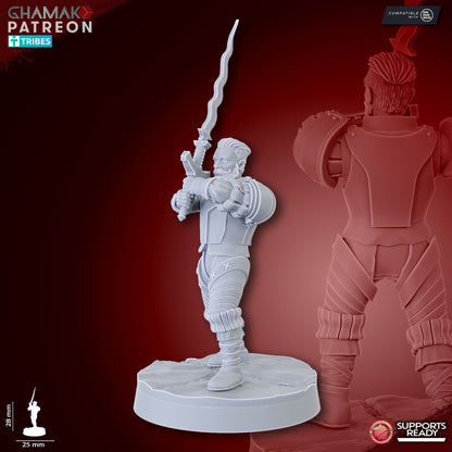 Doppelsoldner (10 Units), resin miniature, 28mm heroic scale unpainted resin, view 9