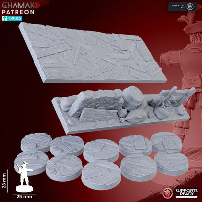 Empire Arquebusiers (10 Units), resin miniature, 28mm heroic scale unpainted resin, view 10