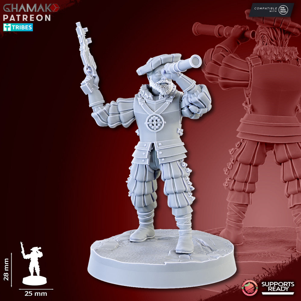 Empire Cannon, resin miniature, 28mm heroic scale unpainted resin, view 7