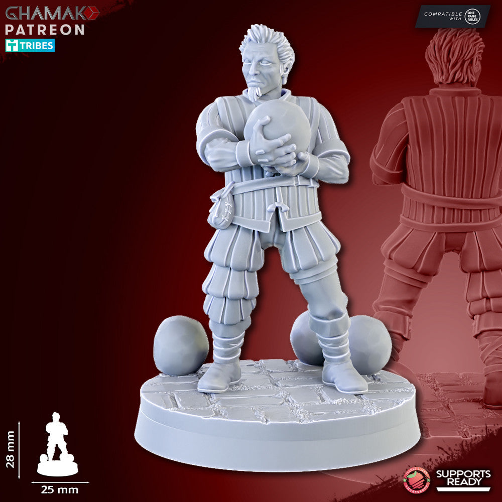 Empire Cannon, resin miniature, 28mm heroic scale unpainted resin, view 8