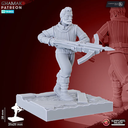Empire Crossbowmen (10 Units), resin miniature, 28mm heroic scale unpainted resin, view 7