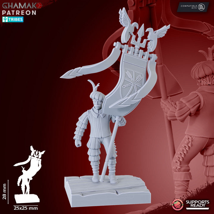 Empire Crossbowmen (10 Units), resin miniature, 28mm heroic scale unpainted resin, view 8