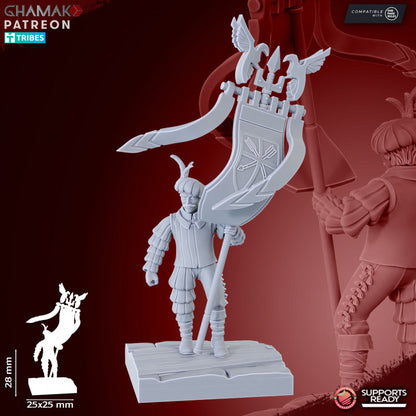 Empire Crossbowmen (10 Units), resin miniature, 28mm heroic scale unpainted resin, view 8