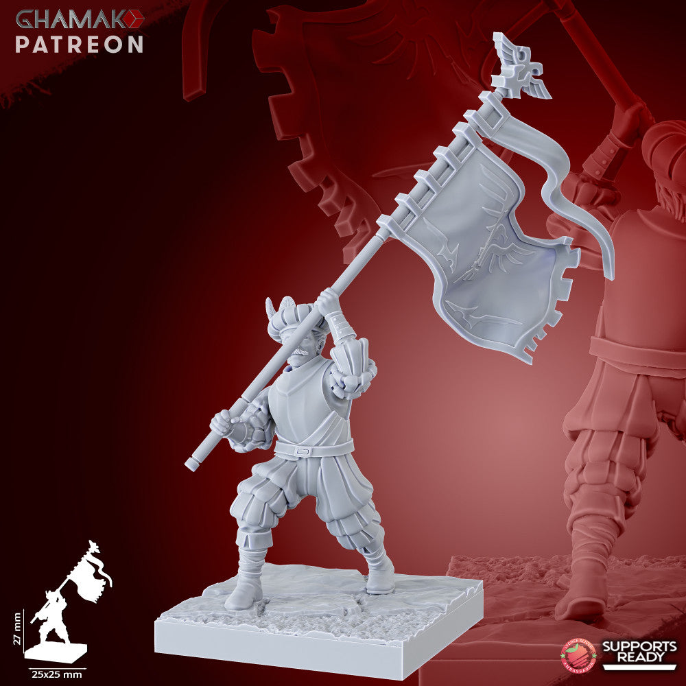 Empire Infantrymen Spearmen (10 Units), resin miniature, 28mm heroic scale unpainted resin