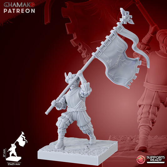 Empire Infantrymen Spearmen (10 Units), resin miniature, 28mm heroic scale unpainted resin