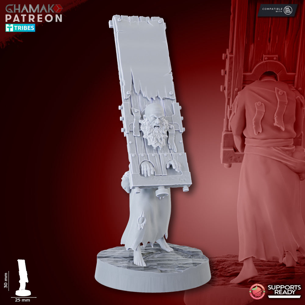 Penitents (10 Units), resin miniature, 28mm heroic scale unpainted resin