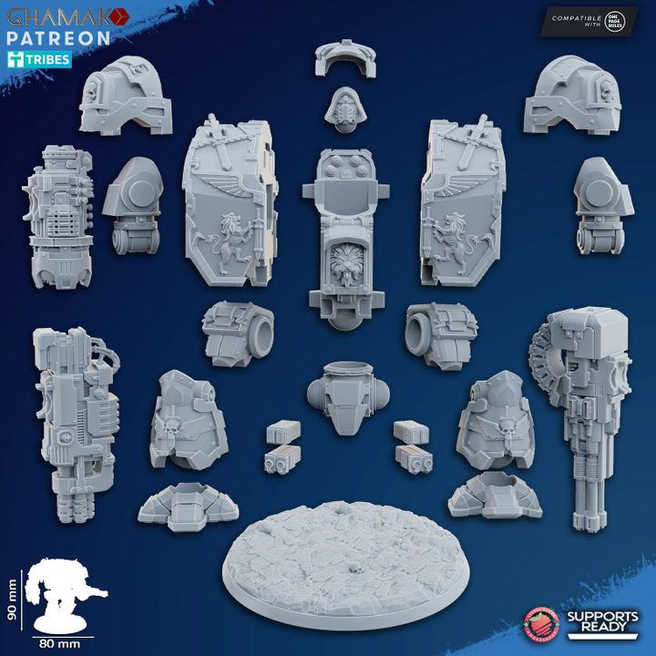 Titans Ancient War-Hulk, Titans proxy miniature, 28mm heroic scale unpainted resin, view 2