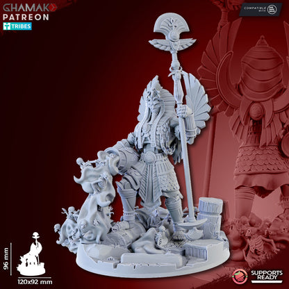 Nomarch Titans, resin miniature, 28mm heroic scale unpainted resin