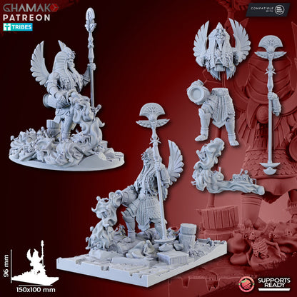 Nomarch Titans, resin miniature, 28mm heroic scale unpainted resin, view 3