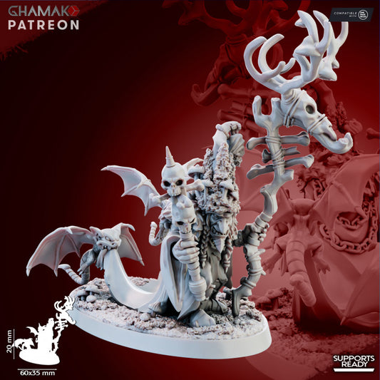 Grakkit the Skullcap King, resin miniature, 28mm heroic scale unpainted resin
