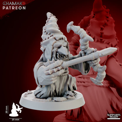 Madcaps Archers (10 Units), resin miniature, 28mm heroic scale unpainted resin, view 6