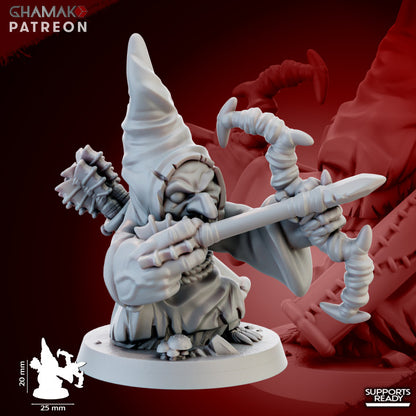 Madcaps Archers (10 Units), resin miniature, 28mm heroic scale unpainted resin, view 9
