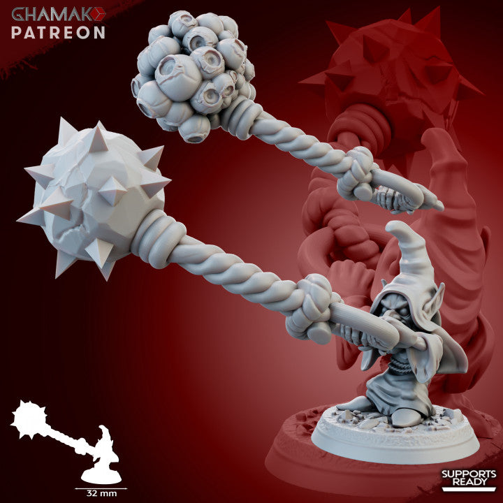 Psilocybin Crazycaps (7 Units), resin miniature, 28mm heroic scale unpainted resin