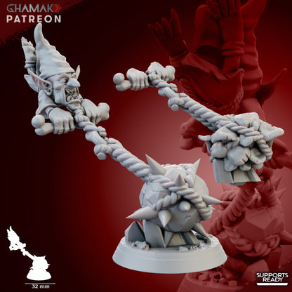 Psilocybin Crazycaps (7 Units), resin miniature, 28mm heroic scale unpainted resin, view 5