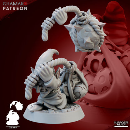 Psilocybin Crazycaps (7 Units), resin miniature, 28mm heroic scale unpainted resin, view 8
