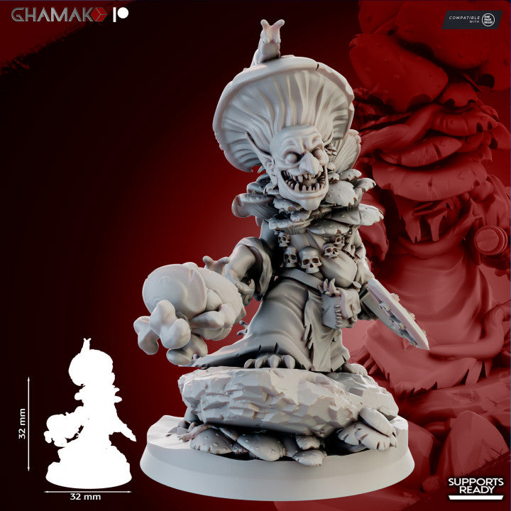 Webcaps Trakket the Poisonus, resin miniature, 28mm heroic scale unpainted resin