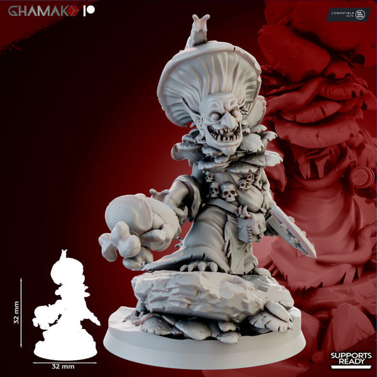 Webcaps Trakket the Poisonus, resin miniature, 28mm heroic scale unpainted resin