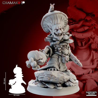 Webcaps Trakket the Poisonus, resin miniature, 28mm heroic scale unpainted resin, view 2