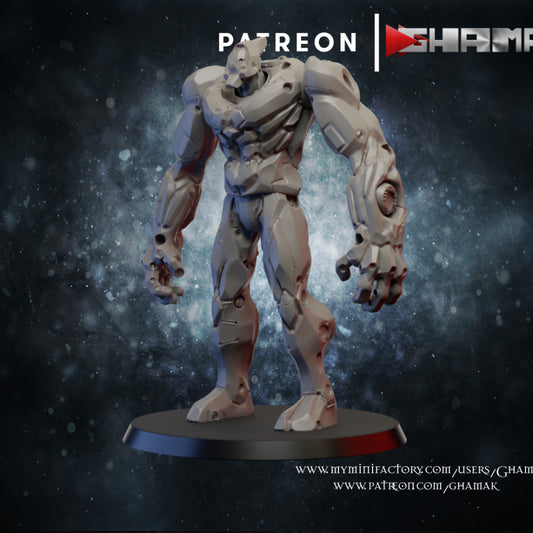 Golem, resin miniature, 28mm heroic scale unpainted resin