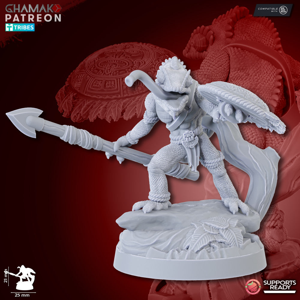 Feral Hunters (13 Units), resin miniature, 28mm heroic scale unpainted resin