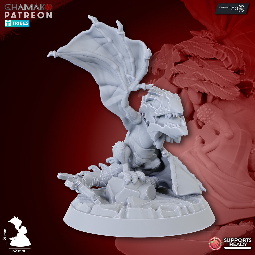 Feral Hunters (13 Units), resin miniature, 28mm heroic scale unpainted resin, view 4
