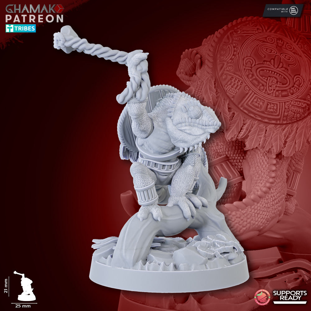 Feral Hunters (13 Units), resin miniature, 28mm heroic scale unpainted resin, view 10