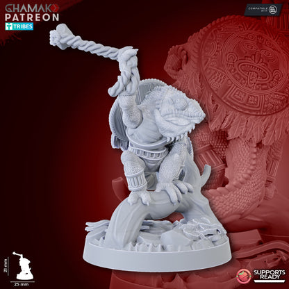 Feral Hunters (13 Units), resin miniature, 28mm heroic scale unpainted resin, view 10