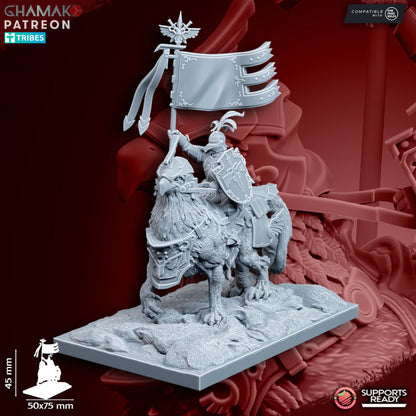 King's Guard Demi-Gripphin Knights (5 Units), resin miniature, 28mm heroic scale unpainted resin, view 10