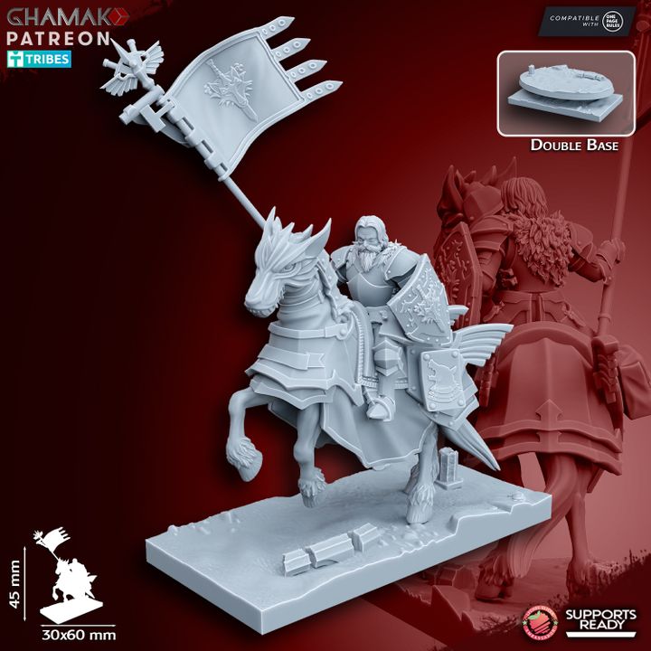 Wolf Knights (5 Units), resin miniature, 28mm heroic scale unpainted resin, view 5