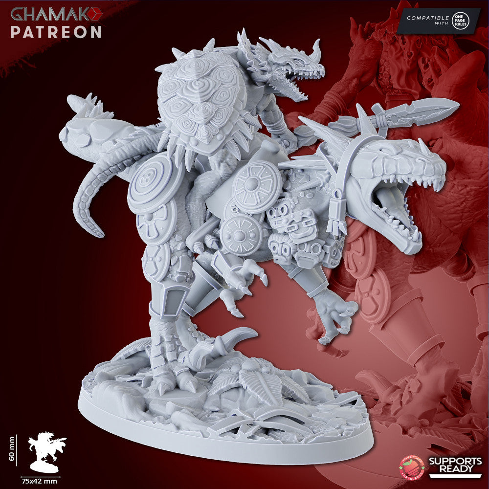 Raptors Oldblood, resin miniature, 28mm heroic scale unpainted resin