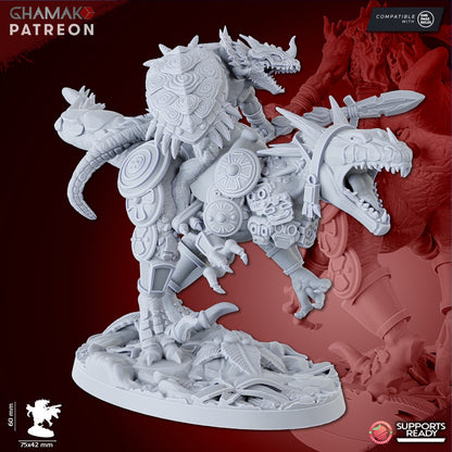 Raptors Oldblood, resin miniature, 28mm heroic scale unpainted resin