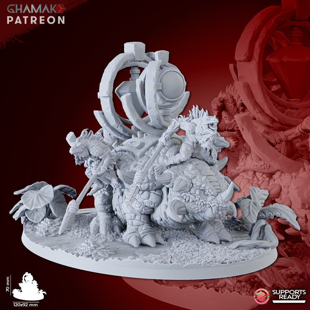 Wraithlight of the Gods, resin miniature, 28mm heroic scale unpainted resin, view 2