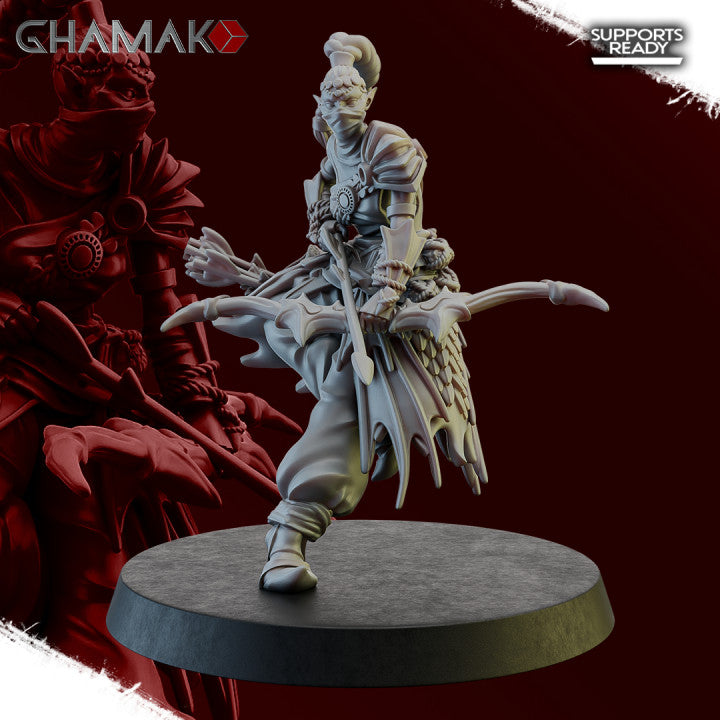 Guards of the Abyss Squad (10 Units), resin miniature, 28mm heroic scale unpainted resin, view 7