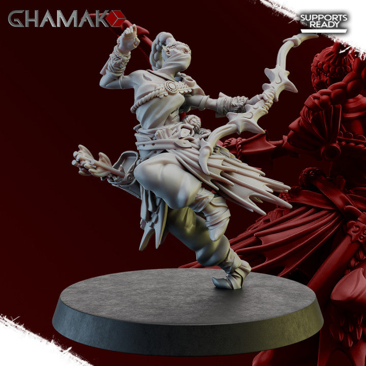 Guards of the Abyss Squad (10 Units), resin miniature, 28mm heroic scale unpainted resin, view 8