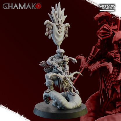 Guards of the Abyss Squad (10 Units), resin miniature, 28mm heroic scale unpainted resin, view 9