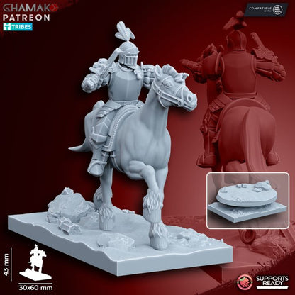 Mounted Pistoliers/Handgunners (5 Units), resin miniature, 28mm heroic scale unpainted resin, view 5
