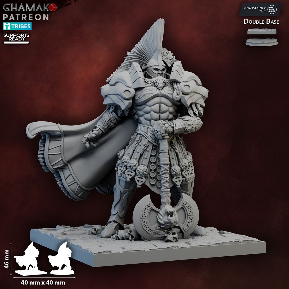 The Lion's Claw, resin miniature, 28mm heroic scale unpainted resin