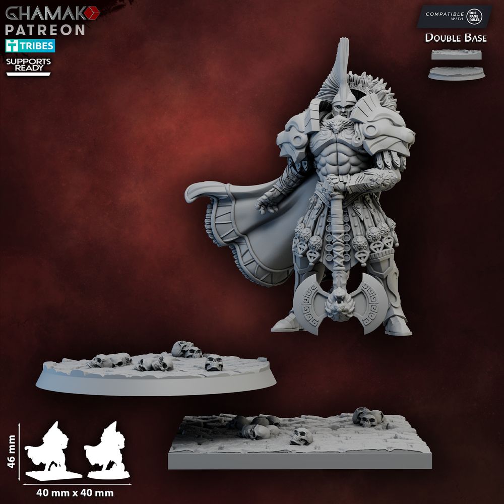 The Lion's Claw, resin miniature, 28mm heroic scale unpainted resin, view 2