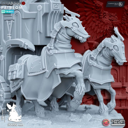 War Altar of Grimwald, resin miniature, 28mm heroic scale unpainted resin, view 2