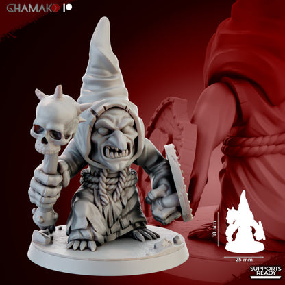Death Caps (10 Units), resin miniature, 28mm heroic scale unpainted resin, view 5