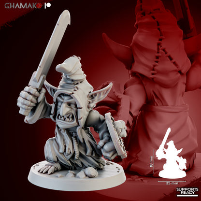 Death Caps (10 Units), resin miniature, 28mm heroic scale unpainted resin, view 6