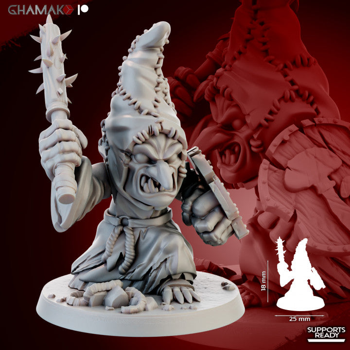 Death Caps (10 Units), resin miniature, 28mm heroic scale unpainted resin, view 9