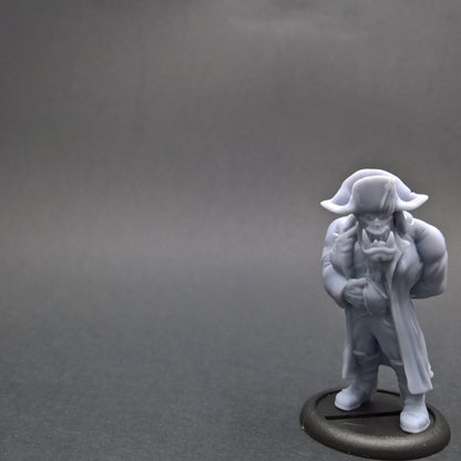 Napoleorc, resin miniature, 28mm heroic scale unpainted resin, view 2