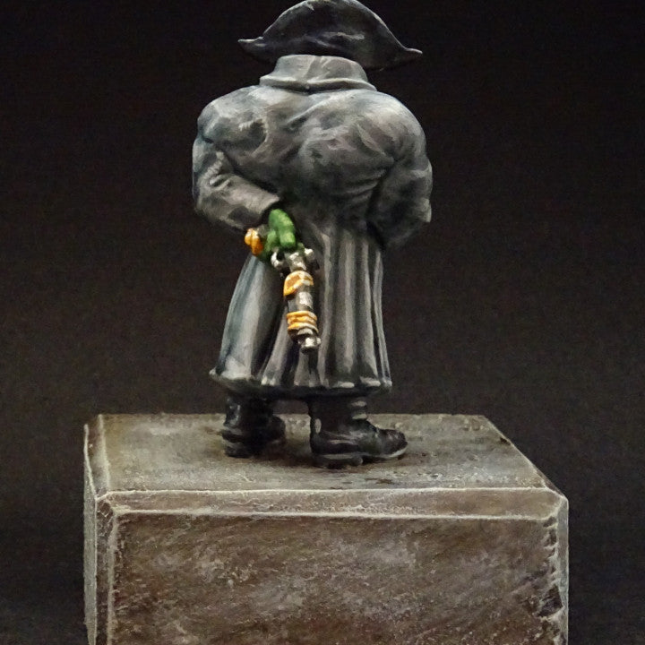Napoleorc, resin miniature, 28mm heroic scale unpainted resin, view 5