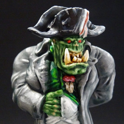Napoleorc, resin miniature, 28mm heroic scale unpainted resin, view 7